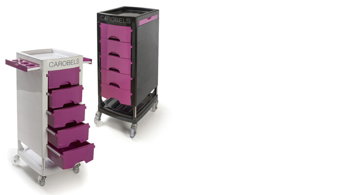 Hairdressing trolley - 5 trays