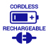 Cordless - rechargeable
