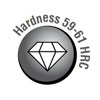 Hardness 59-61 HRC
