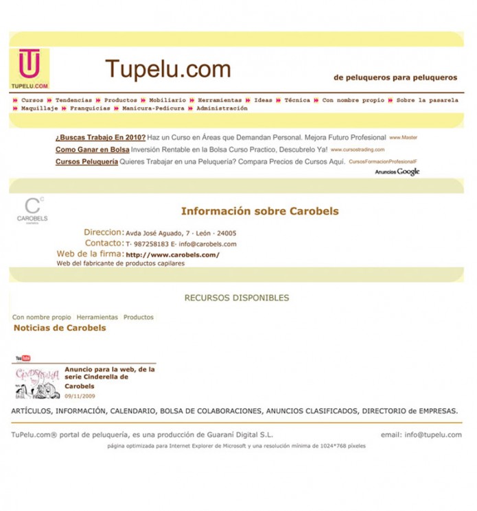 Tu pelu Noviembre de 2009