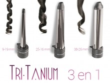 3 in 1 Interchangeable Oval Curler Tri-Tanium